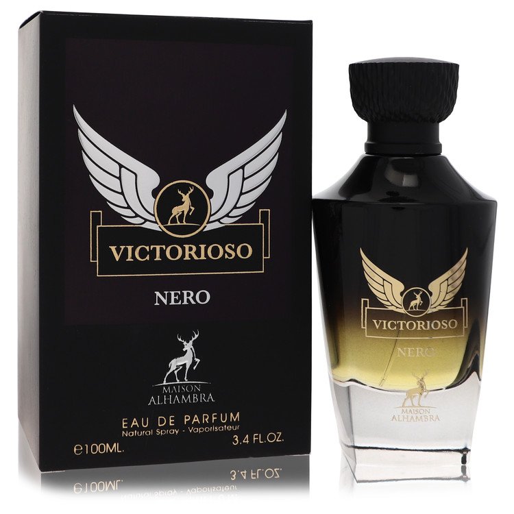Maison Alhambra Victorioso Nero by Maison Alhambra Eau De Parfum Spray 3.4 oz Maison Alhambra Victorioso Nero by Maison Alhambra Eau De Parfum Spray 3.4 oz
